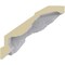 Ekena Millwork 5 1/4"H x 6 1/4"P x 8 1/4"F x 94 1/2"L Monique Crown Moulding MLD05X06X08MO - alternate 3